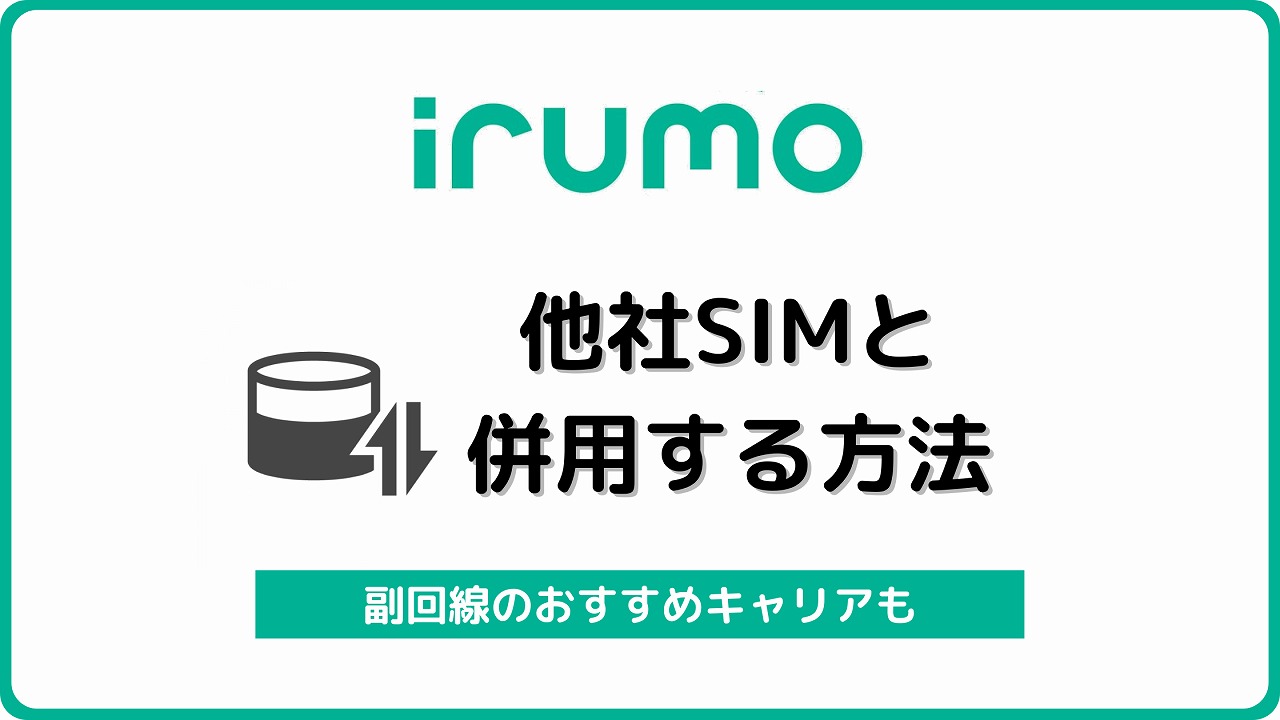 irumo 他社と併用 副回線