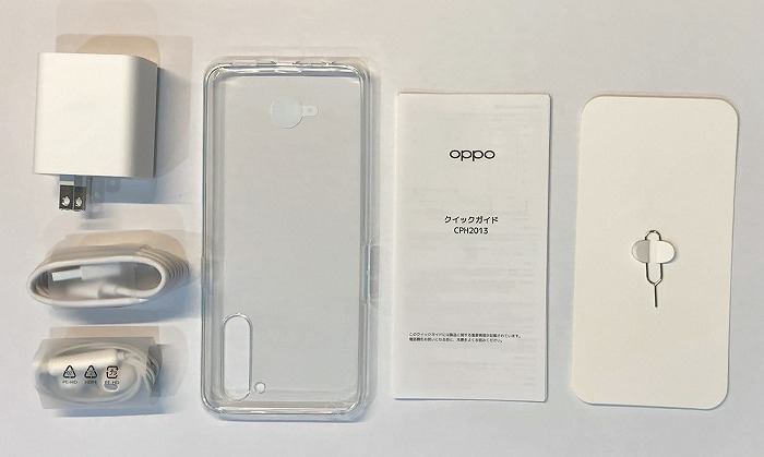 楽天モバイル OPPO Reno3 A 付属品 同梱品