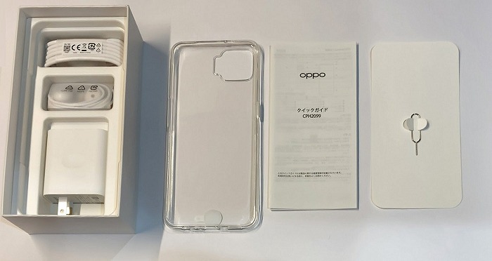 楽天モバイル OPPO A73 付属品 同梱品
